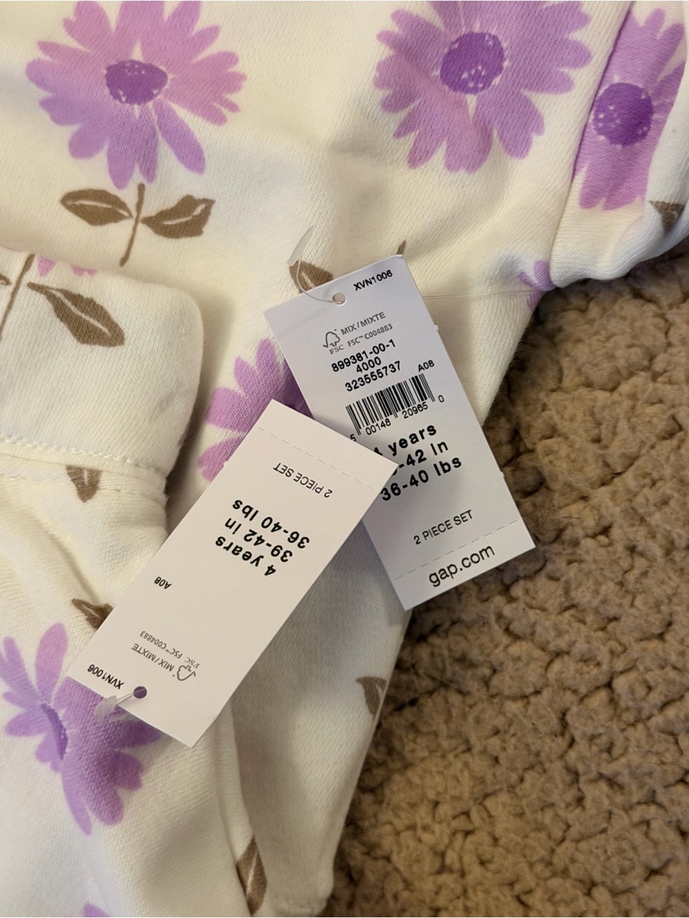 🤍New Gap Baby & Toddler VintageSoft Floral Skort Set🤍 - Picture 6 of 6